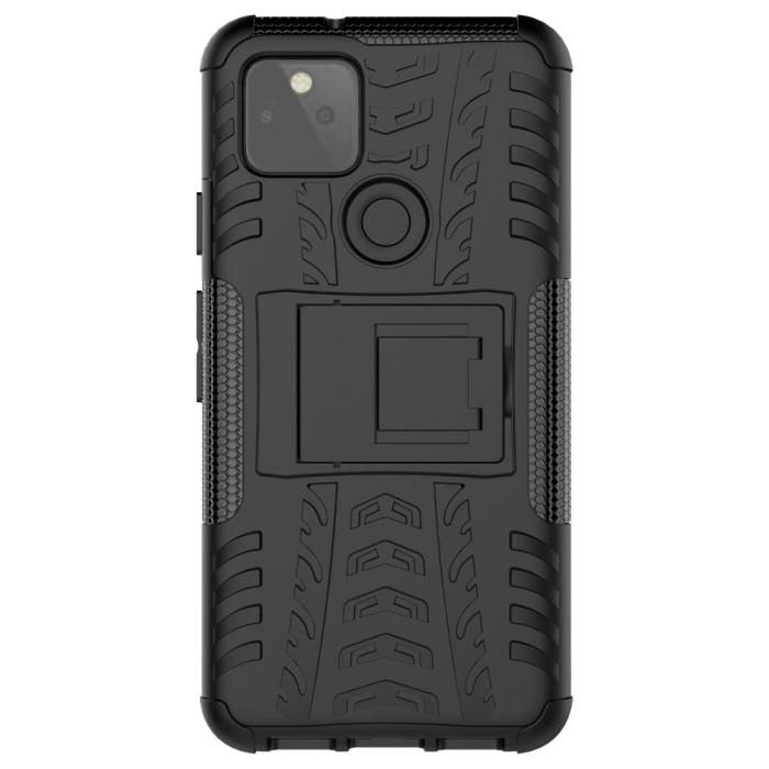OEM - Kickstand Mobilskal Google Pixel 5 - Svart
