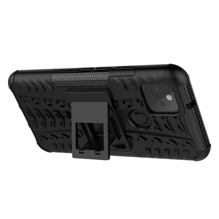 OEM - Kickstand Mobilskal Google Pixel 5 - Svart