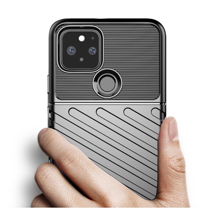 OEM - Thunder Twill Mobilskal Google Pixel 5 - Grön