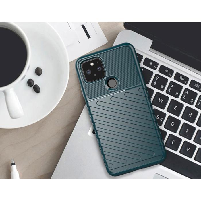 OEM - Thunder Twill Mobilskal Google Pixel 5 - Grön