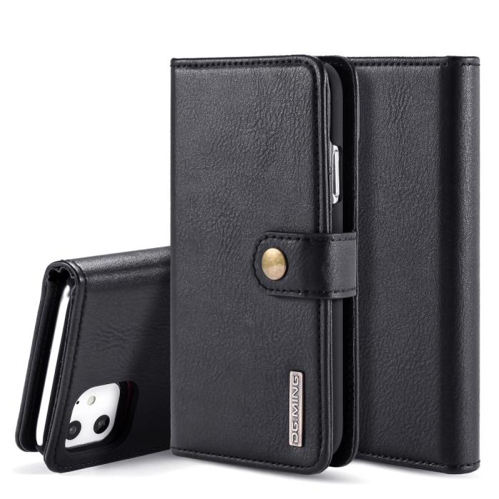 DG.MING - DG.MING 2-in-1 Plånboksfodral för iPhone 11 - Svart