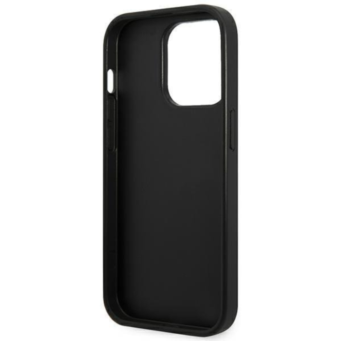 UTGATT1 - Karl Lagerfeld iPhone 14 Pro Skal Saffiano Mono Metal Logo - Grå