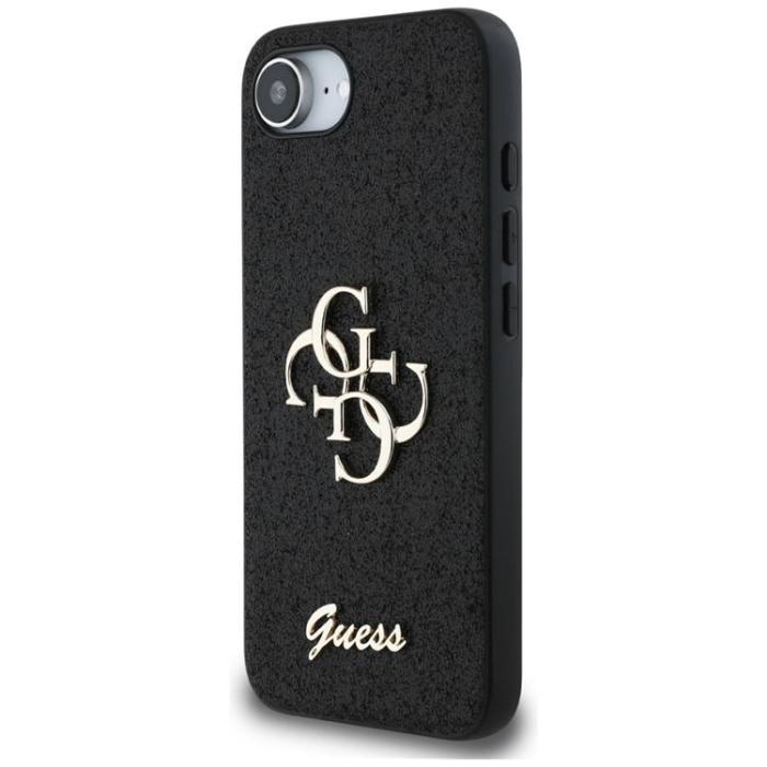 Guess - Guess iPhone 16e Mobilskal Fixed Glitter Big 4G - Svart