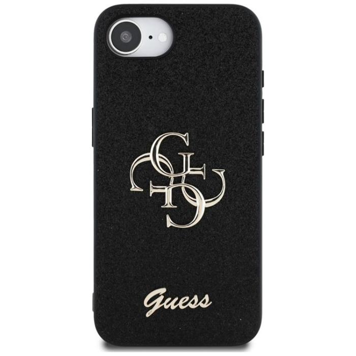 Guess - Guess iPhone 16e Mobilskal Fixed Glitter Big 4G - Svart