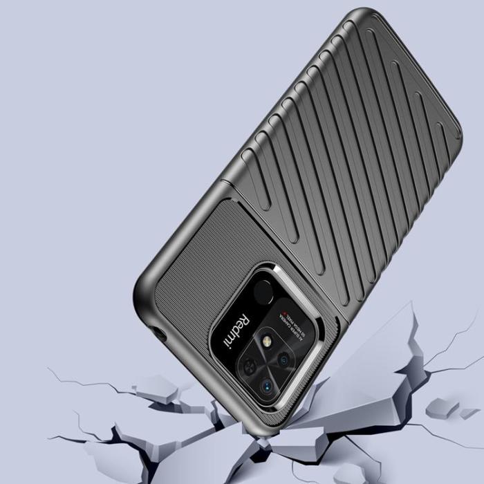 OEM - Xiaomi Redmi 10C Skal Thunder Flexible Armored - Silver