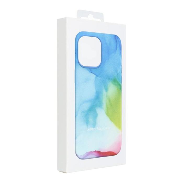 OEM - iPhone 13 Pro Magsafe Mobilskal Läder - Multicolor Splash