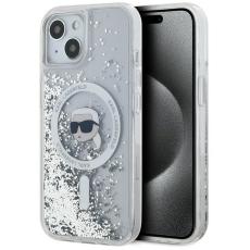 KARL LAGERFELD - Karl Lagerfeld Mobilskal till iPhone 15 MagSafe Liquid Glitter Karl