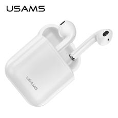 USAMS - USAMS LU-serie Bluetooth H&ouml;rlurar 5.0 TWS - Vit