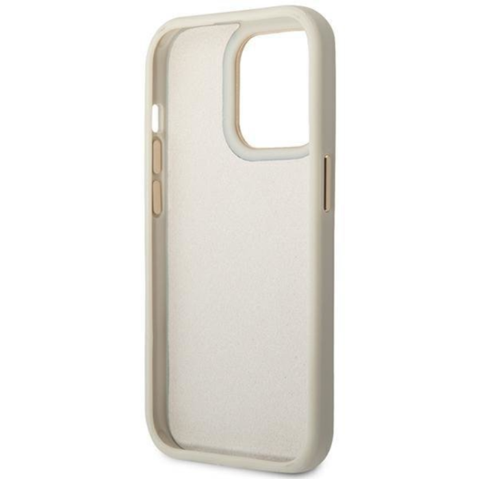 UTGATT1 - GUESS iPhone 14 Pro Skal Croco Collection - Silver