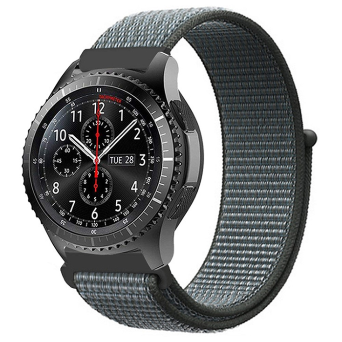KALEBOL - Kalebol Galaxy Watch 6/6 Classic Armband Nylon Loop - Grå
