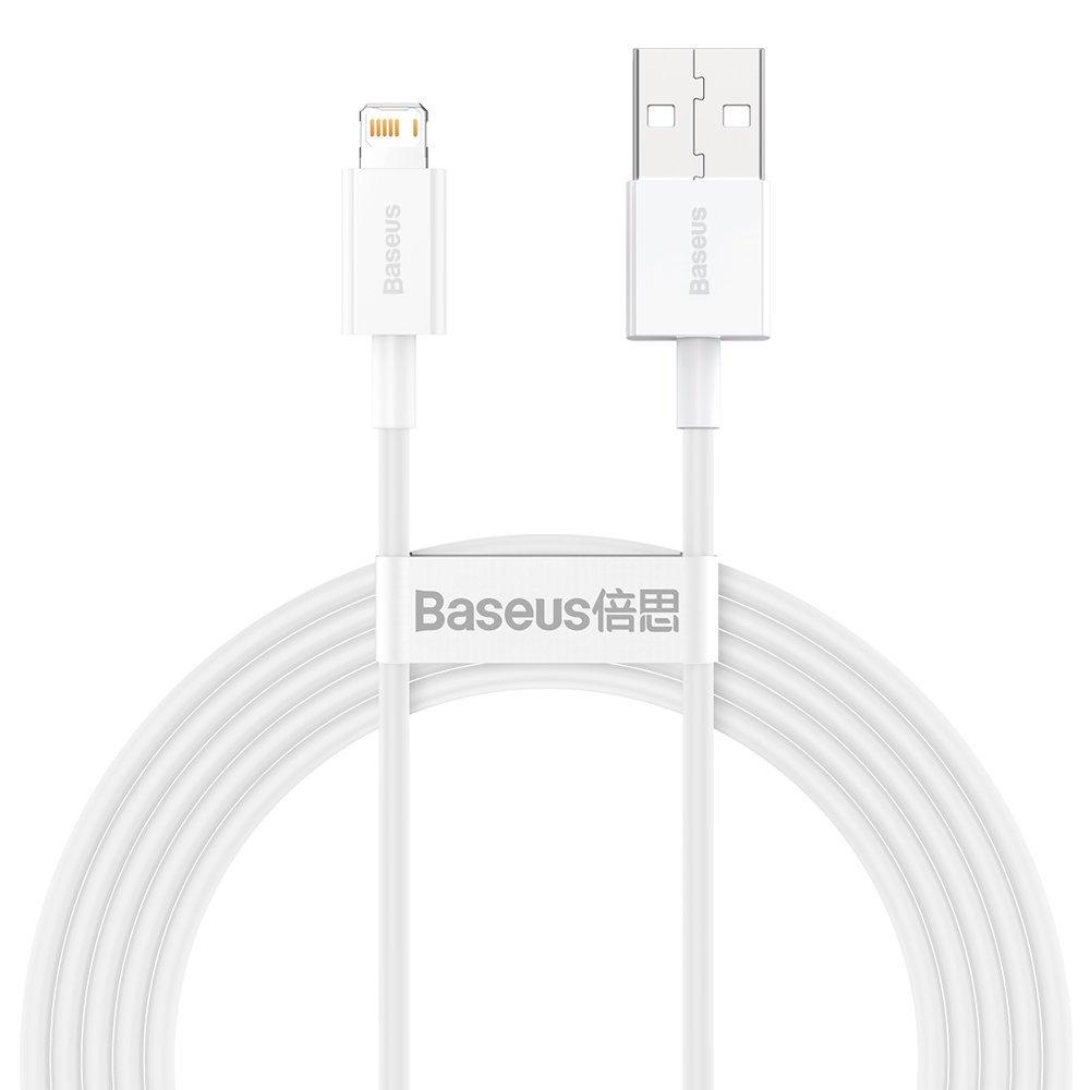 Baseus Superior USB-A till Lightning kabel 2m - Vit | 3541 | AlltMobil