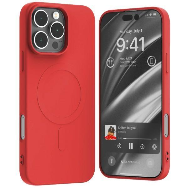 Mercury iPhone 16 Pro Max Mobilskal MagSafe Semi-Silikon - Röd | 2353 | AlltMobil