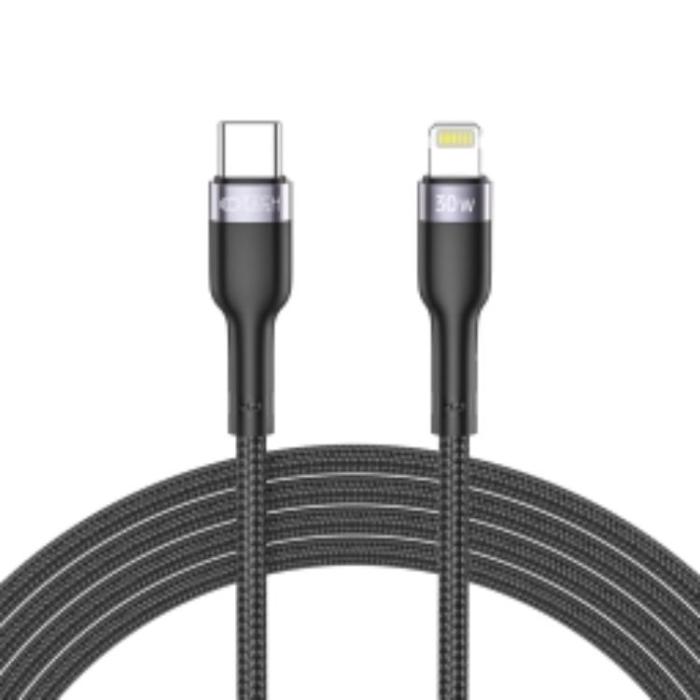 UTGATT - Tech-Protect Lightning Kabel 30W/200cm Ultraboost - Svart