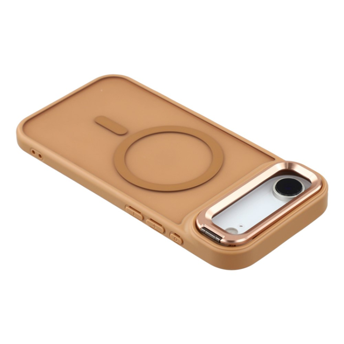 A-One Brand - iPhone Air Mobilskal MagSafe Lins Kickstand - Ökenguld