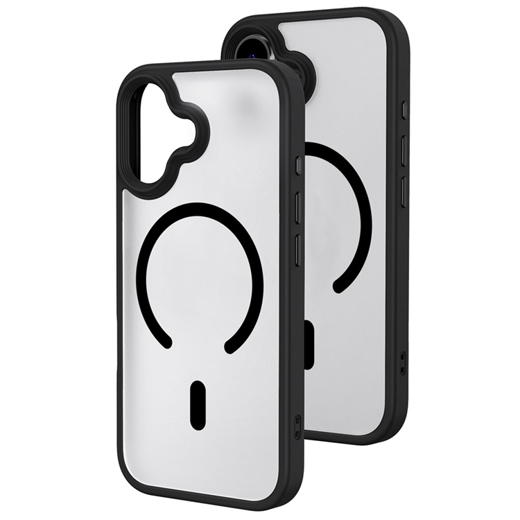 iPhone 17 Mobilskal MagSafe Skin-Feel Rubberized - Svart | 2353 | AlltMobil