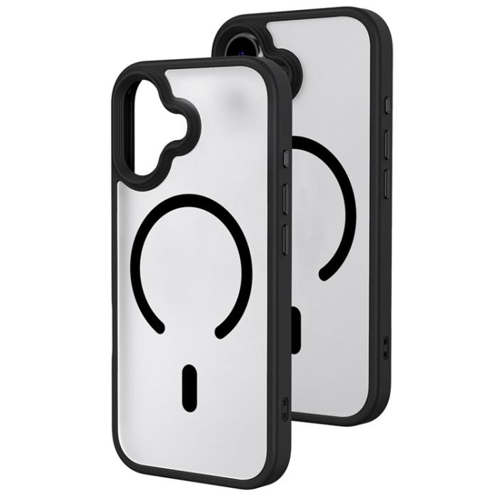 A-One Brand - iPhone 17 Mobilskal MagSafe Skin-Feel Rubberized - Svart