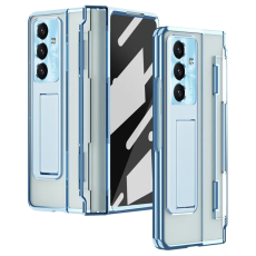 A-One Brand - Galaxy Z Fold 7 Mobilskal Kickstand med Skärmskydd - Blå
