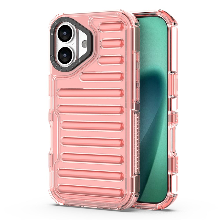iPhone 17 Mobilskal Stripe Design Detachable - Djuprosa | 2353 | AlltMobil