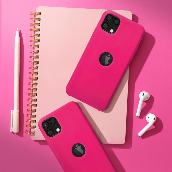 UTGATT - Forcell Silikon Skal till Samsung Galaxy S21 Plus Magenta