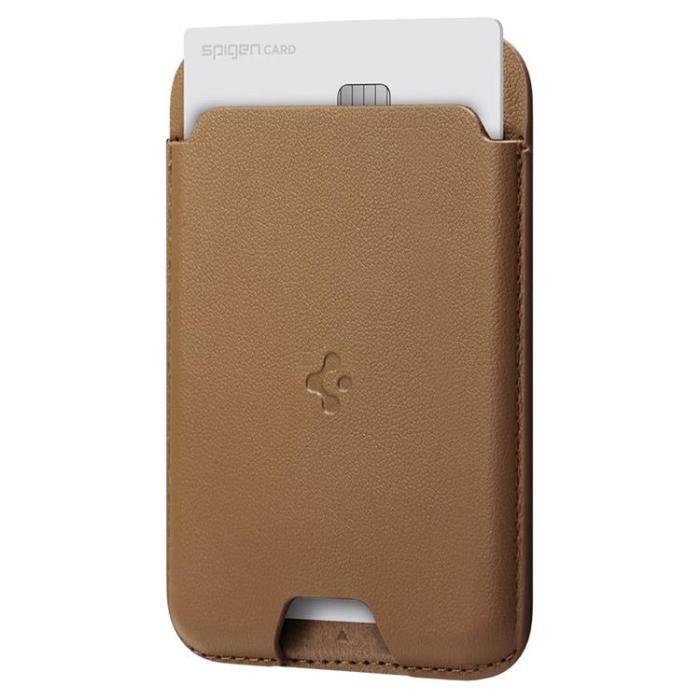 UTGATT - Spigen Valentinus Magsafe Universal Magnetic Korthållare - Brun