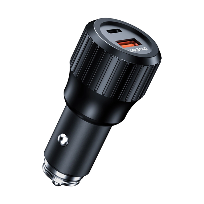 Choetech - Choetech Billaddare 63W USB-C USB-A - Svart
