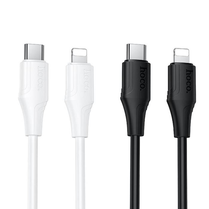 Hoco - HOCO USB-C till Lightning 27W Kabel 1m Silikon X124 - Svart