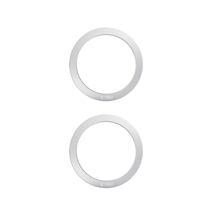 Tech-Protect - 2in1 Tech Protect MagSafe Magnetisk Ring - Silver
