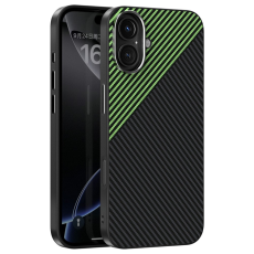 ABEEL - ABEEL iPhone 16 Mobilskal MagSafe Carbon Fiber Texture