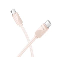 Hoco - HOCO USB-C - USB-C 60W 3A Kabel 1m X114 - Rosa