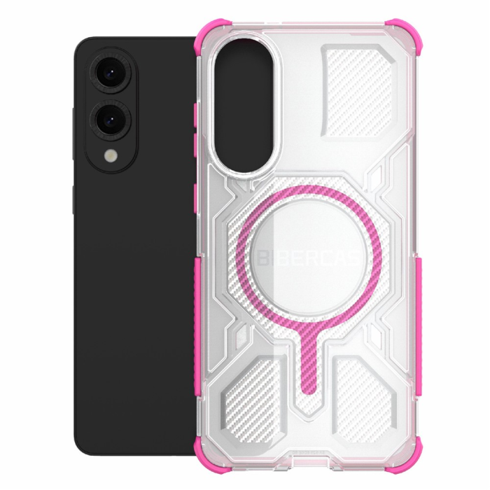BIBERCAS - BIBERCAS Galaxy S25 Edge Mobilskal MagSafe J-16 - Rosa