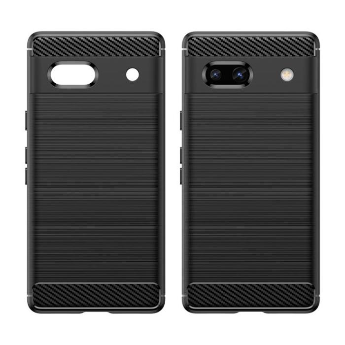 OEM - Google Pixel 7a Mobilskal Carbon Silikon - Svart