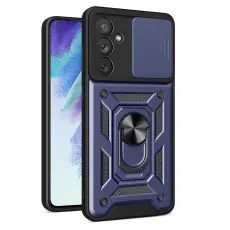 OEM - Galaxy A54 Skal Ringhållare Hybrid Armor Camshield - Blå