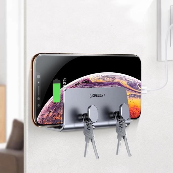 Ugreen - Ugreen Metall Väggfäste för Smartphone Surfplatta - Svart