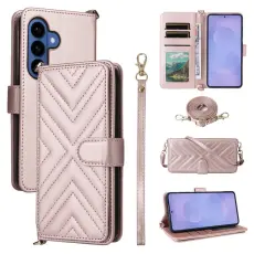 OEM - Samsung Galaxy S26 / S26 Pro Pl&aring;nboksfodral Konstl&auml;der - Rosa