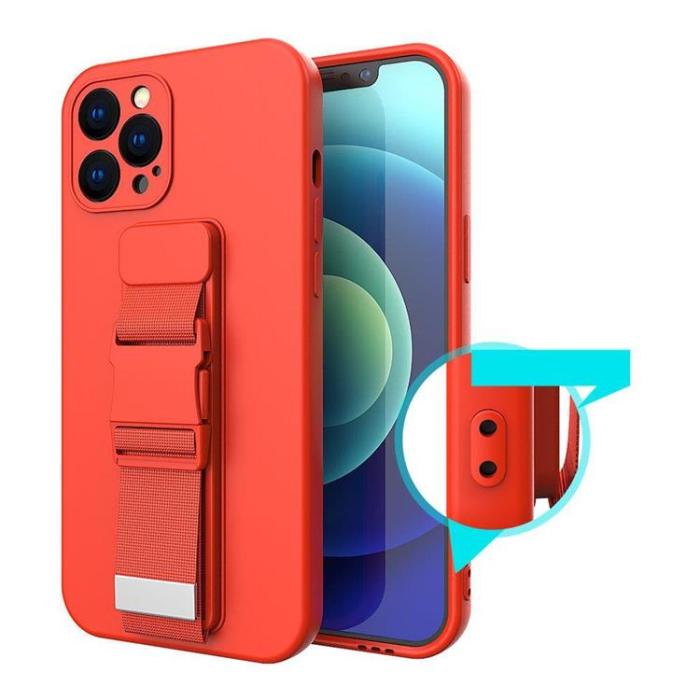 OEM - Galaxy A23 Skal Rope Silicone Strap - Marinblå