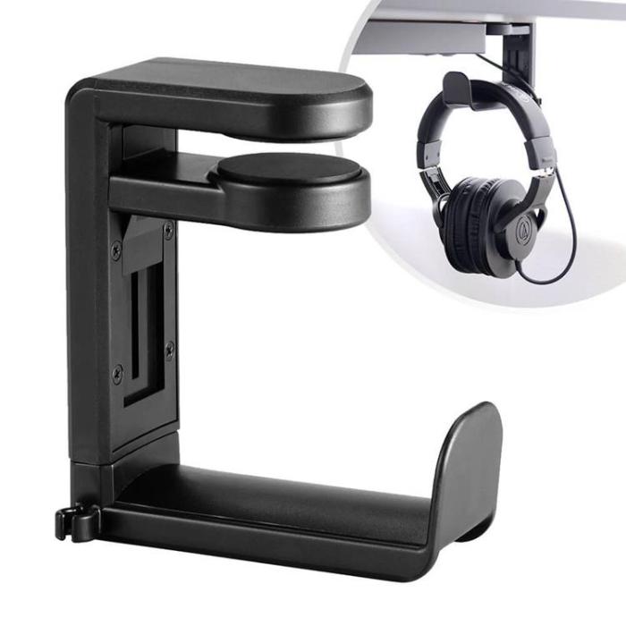 Desire2 - Desire2 Hållare för Hörlur/Headset Svart Monterat på skrivbordsskiva
