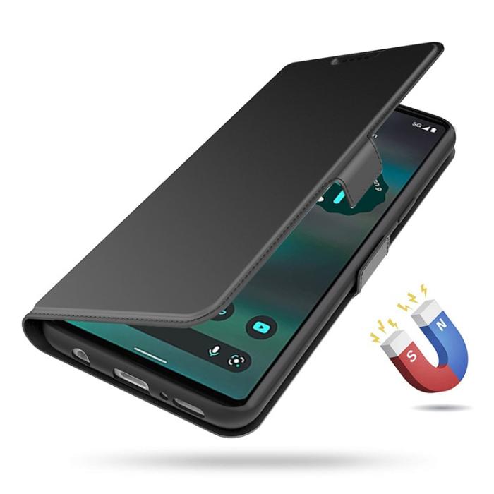 A-One Brand - Google Pixel 6a Plånboksfodral Magnetic Folio - Svart