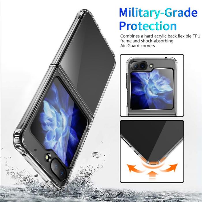 A-One Brand - Galaxy Z Flip 5 Mobilskal Acrylic TPU Anti-drop - Clear