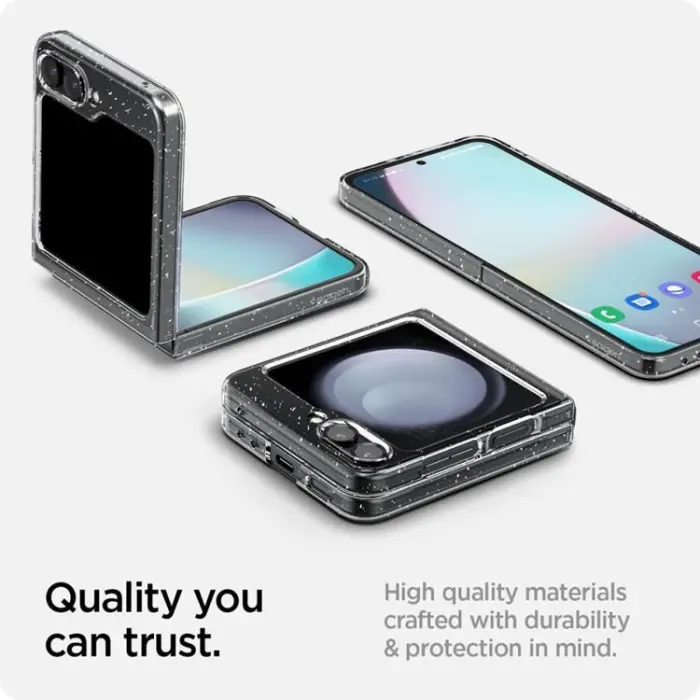 UTGATT - Spigen Galaxy Z Flip 5 Mobilskal Air Skin - Glitter Clear