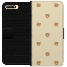 iSecrets - Pl&aring;nboksfodral till Huawei Y6 (2018) med Bj&ouml;rnm&ouml;nster