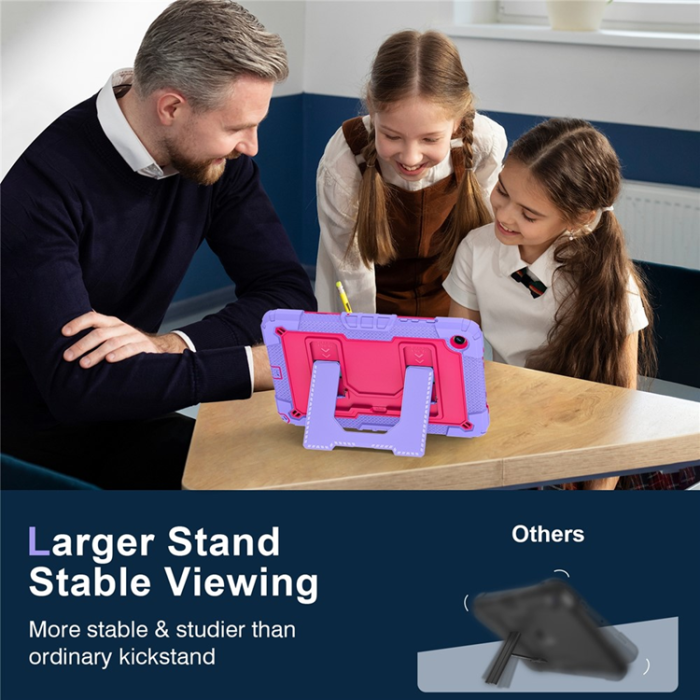 A-One Brand - Galaxy Tab A9 Plus Skal Kickstand Med Rem Anti Drop
