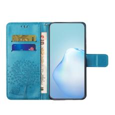 OEM - Samsung Galaxy A57 Pl&aring;nboksfodral Konstl&auml;der Uggla Tr&auml;d - Bl&aring;