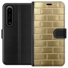iSecrets - Pl&aring;nboksfodral till Sony Xperia 1 IV med Gyllene Murstenar