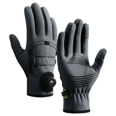 A-One Brand - Varma Handskar Cykel Vindtäta Anti Slip Fleece DB83 - Djupgrå