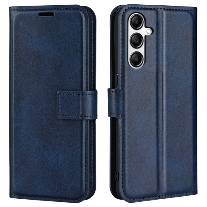 A-One Brand - Galaxy A34 5G Plånboksfodral Calf Flip Folio - Blå