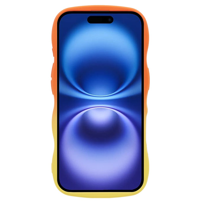 A-One Brand - iPhone 17 Mobiskal Gradient Color TPU - Orange + Gul