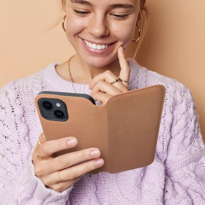 OEM - iPhone 14 Plus Plånboksfodral Dual Pocket - Guld