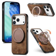 A-One Brand - iPhone 17 Pro Max Mobilskal Rotating Kickstand - Brun
