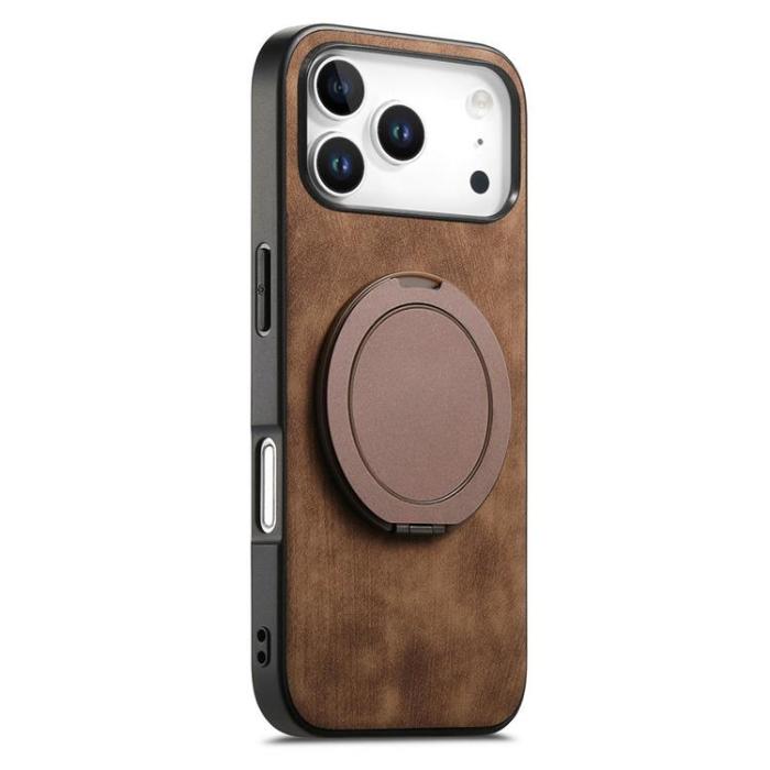 A-One Brand - iPhone 17 Pro Max Mobilskal Rotating Kickstand - Brun