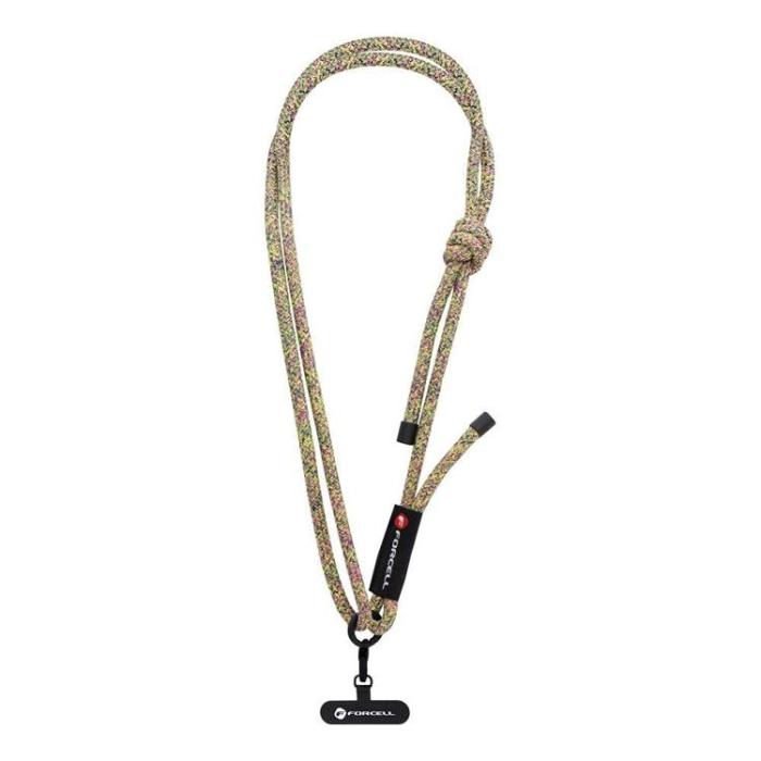 Forcell - Forcell Crossbody Mobilrem Lanyard med Justerbar Längd - Grön Lila